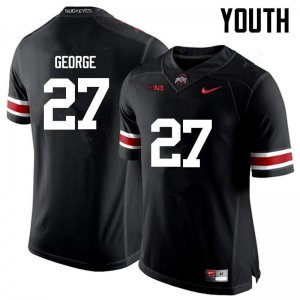 Youth Ohio State Buckeyes #27 Eddie George Black Nike NCAA College Football Jersey For Sale CMZ5244JO